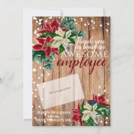 クリスマスサンキュースタッフのギフトカードホルダー シーズンカード