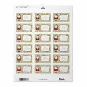 クリスマスサンクラシックタの可愛いアドパーソナライズされたレス ラベル (フルシート)