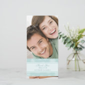 クリスマスサンク結婚トの写真カード サンキューカード (スタンド正面)