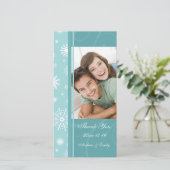 クリスマスサンク結婚トの写真カード サンキューカード (スタンド正面)