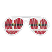 クリスマスサングラスサンタクロース – おもしろい アビエーターサングラス (正面)