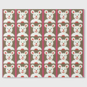 クリスマスサンタおもしろいの家 ラッピングペーパー (フラット)