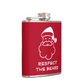 クリスマスサンタおもしろいドリンクひげを尊重 フラスク (右)