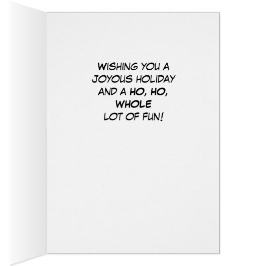 クリスマスサンタおもしろい (内側 (右))