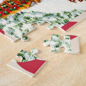 クリスマスサンタおよびトナカイは困惑します"Ho、Ho、Ho " ジグソーパズル (側面)