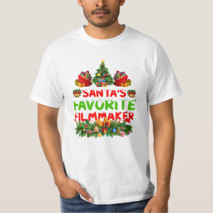 クリスマスサンタお気に入りのス Tシャツ