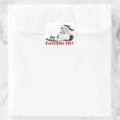 クリスマスサンタお気に入りのスHO スクエアシール (バッグ)