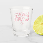 クリスマスサンタお気に入りのフェスティバルロマンチックな愛 ショットグラス (裏面)