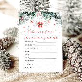 クリスマスサンタからの妊婦さんへのアドバイス カード