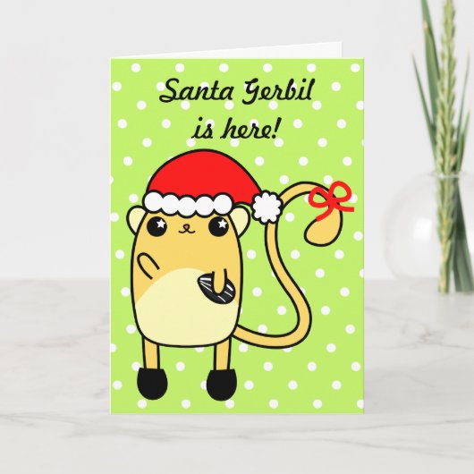 クリスマスサンタかわいいゲルビルのカード シーズンカード (正面)