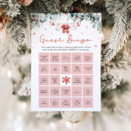 クリスマスサンタがゲストビンゴベビーシャワーを見つける 招待状