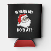 クリスマスサンタで私のホおもしろいーが涼しい場所 缶クーラー (正面)