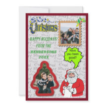 クリスマスサンタとツリーの写真の追加