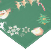 クリスマスサンタとトナカイ テーブルクロス (アングル)