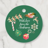 クリスマスサンタとトナカイ フェイバータグ (裏面)