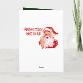 クリスマスサンタとハンプデイラクメル シーズンカード (裏面)