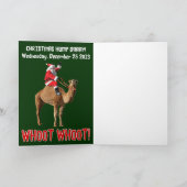 クリスマスサンタとハンプデイラクメル シーズンカード (内部)