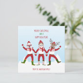 クリスマスサンタとフレンズホリデーカード (スタンド正面)