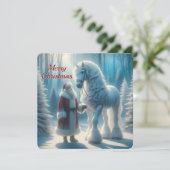 クリスマスサンタとホワイトホース魔法 シーズンカード (スタンド正面)