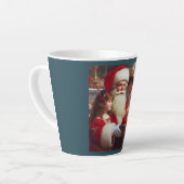クリスマスサンタと子ども1 カフェラテマグ (左アングル)