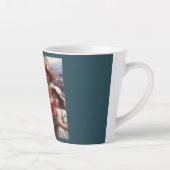 クリスマスサンタと子ども1 カフェラテマグ (右)