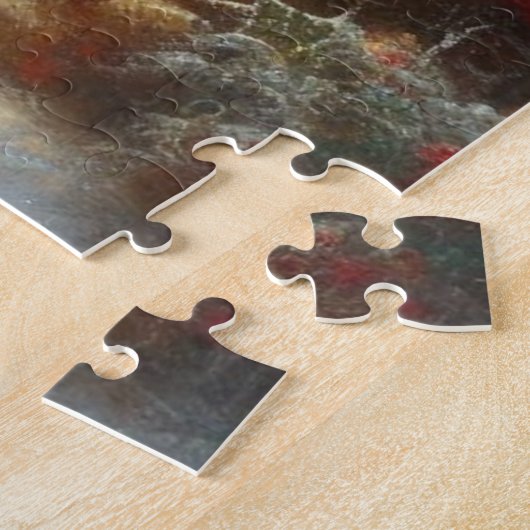 クリスマスサンタと子ども2 ジグソーパズル (側面)