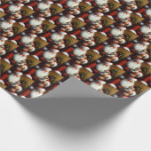 クリスマスサンタと猫3 ラッピングペーパー (角)