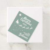 クリスマスサンタのそりのトナカイ休日 フェイバータグ (インサイチュ)