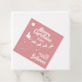 クリスマスサンタのそりのトナカイ休日 フェイバータグ (インサイチュ)