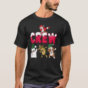 クリスマスサンタのダバークルドッグキャットタコダビング Tシャツ