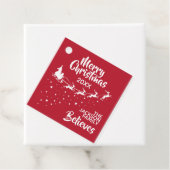 クリスマスサンタのトナカイのホリデーレッド フェイバータグ (インサイチュ)