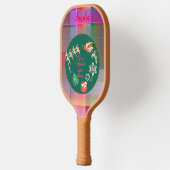 クリスマスサンタのトナカイの小さなクリスマス ピックルボールラケット (左)
