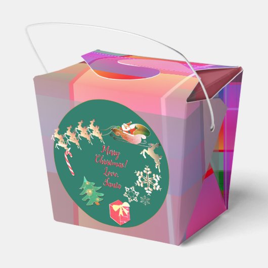 クリスマスサンタのトナカイ特典ボックス フェイバーボックス (裏面サイド)