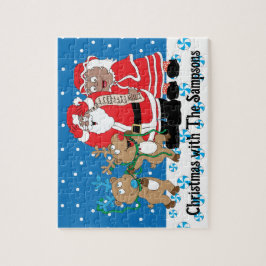 クリスマスサンタのトナカイ ジグソーパズル