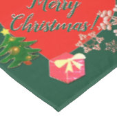 クリスマスサンタのトナカイ テーブルクロス (アングル)