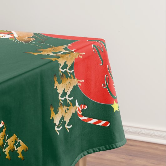クリスマスサンタのトナカイ テーブルクロス (インサイチュ)