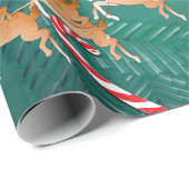 クリスマスサンタのトナカイ ラッピングペーパー (ロールコーナー)