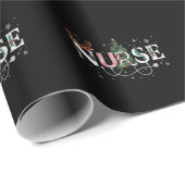 クリスマスサンタのナースお気に入りのクリスマスギフトホリダ ラッピングペーパー (ロールコーナー)