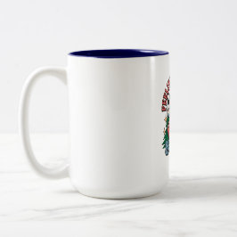 クリスマスサンタのハッピー気分 ツートーンマグカップ