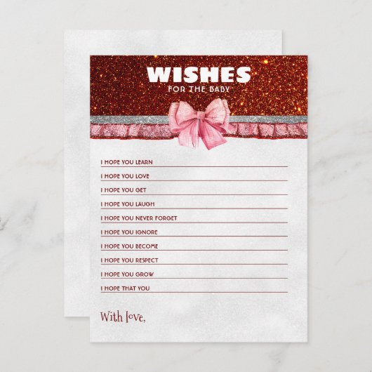 クリスマスサンタの赤ちゃんベビーのシャワーの願い ポストカード (正面/裏面)