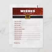 クリスマスサンタの赤ちゃんベビーのシャワーの願い ポストカード (正面/裏面)