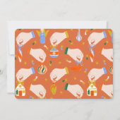 クリスマスサンタの1歳誕生日写真 招待状 (裏面)