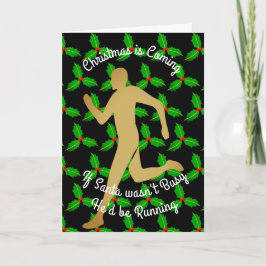クリスマスサンタはランニングクリスマス シーズンカード