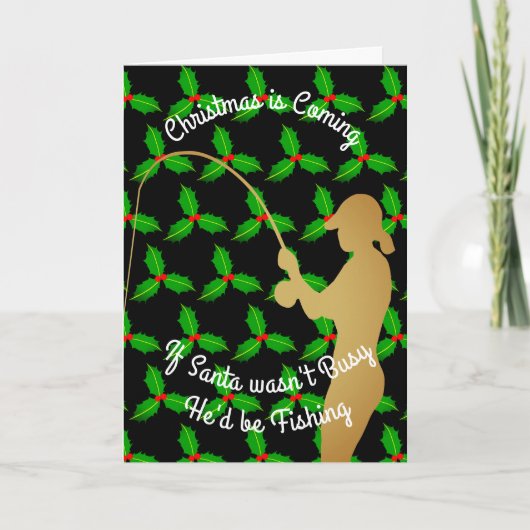 クリスマスサンタは採取していました シーズンカード (正面)