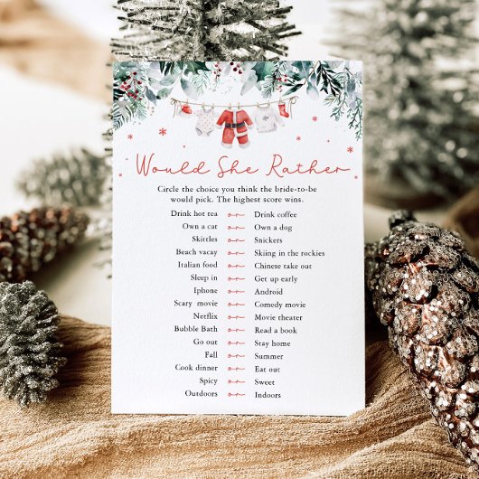 クリスマスサンタは、むしろ赤ちゃんシャワーのゲーム 招待状