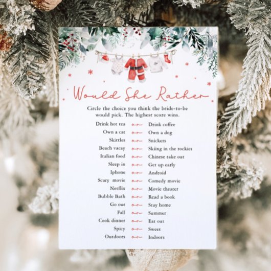 クリスマスサンタは、むしろ赤ちゃんシャワーのゲーム 招待状