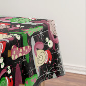 クリスマスサンタアトミックカタツムリ- MidCentury テーブルクロス (インサイチュ)