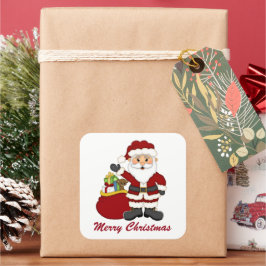 クリスマスサンタアドメッセージシール スクエアシール