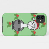 クリスマスサンタアルパカ Case-Mate iPhoneケース (裏面(横))