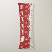 クリスマスサンタアンドトナカイ抱き枕 ボディピロー (正面縦)